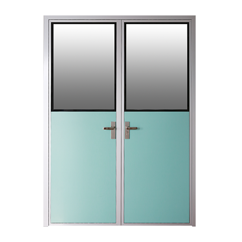 Dveře z melaminové pryskyřice obklopené rámem z hliníkové slitiny